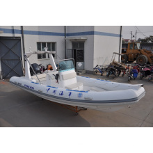 Barco inflable rígido de la velocidad de la carga pesada del bote de rescate de los 6.8m